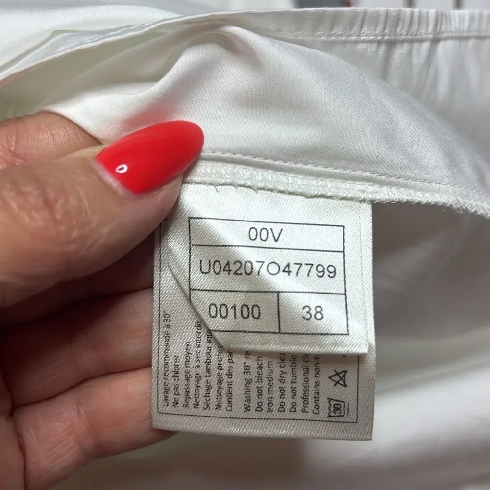 Chanel white blouse, S